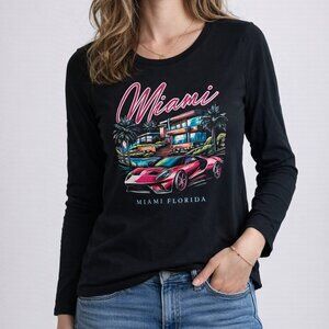 ✨ NWT - Crooks & Castles Miami Graphic Long Sleeve Tee | XS | NWT